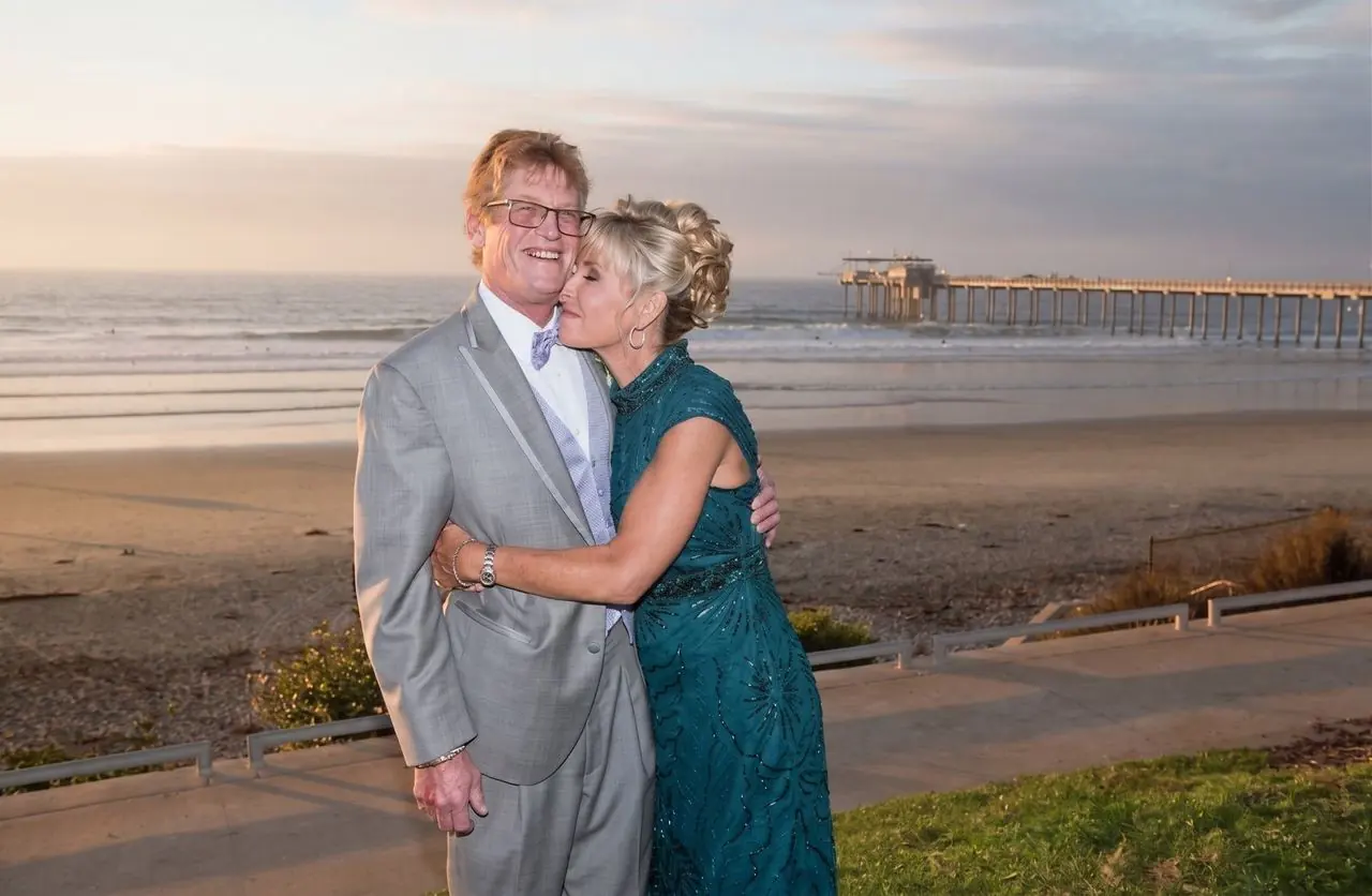 Mark and Karen DeLuca at Scripps Pier, La Jolla